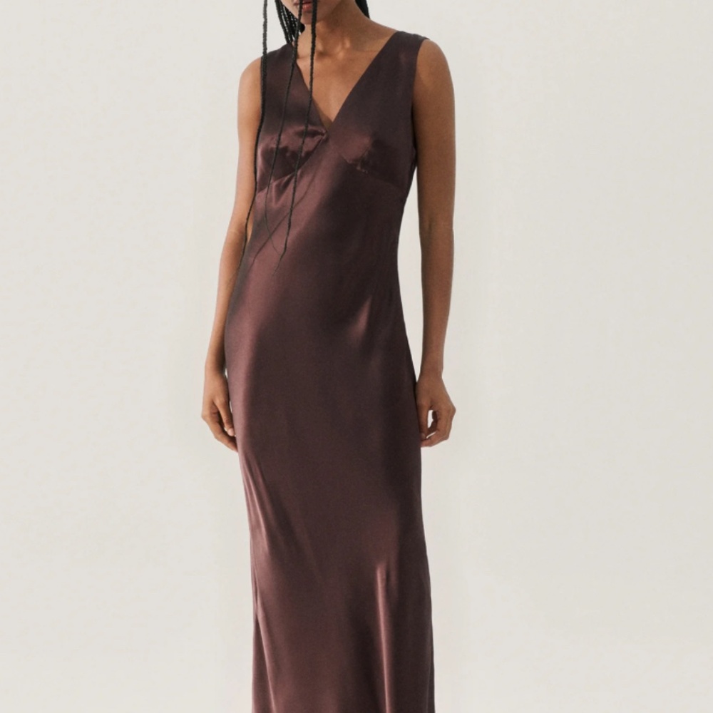 Xscape Brown midi Dress